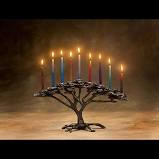 santa tree of life menorah